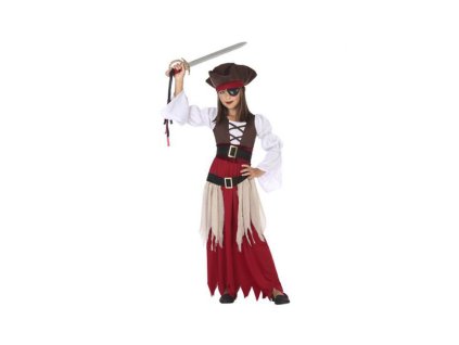 Kostým pro děti Pirát (4 ks) (Velikost 7-9 let)