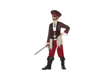 Kostým pro děti Pirát (5 ks) (Velikost 3–4 roky)
