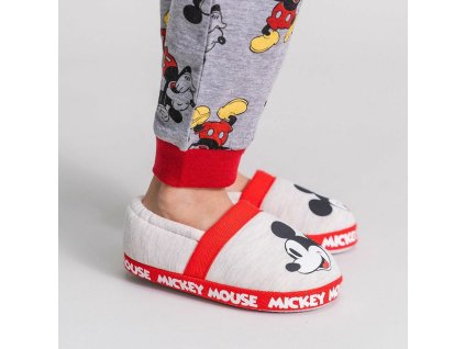 Dětská domácí obuv Mickey Mouse Světle šedá (Velikost nohy 28-29)