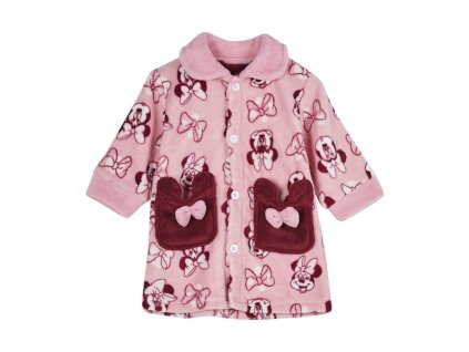 Dětský župan Minnie Mouse Polyester Růžová (Velikost 18 měsíců)