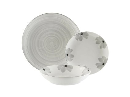 2958269 jedalenska porcelanova suprava versa flores siva 18 ks