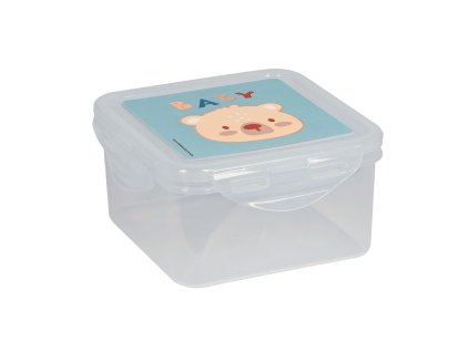 2959124 detsky box na desiatu s tlakovym uzaverom safta baby bear modra 13 x 7 5 x 13 cm