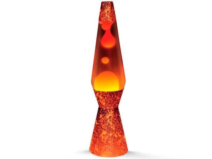 2959913 lavova lampa itotal sklo plast cervena oranzova 40 cm