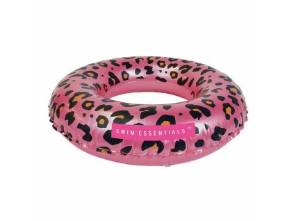 2959832 nafukovaci kruh swim essentials leopard ruzova 90 cm
