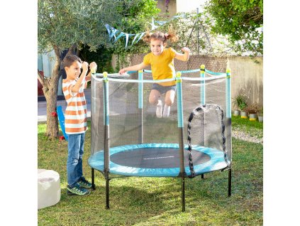 2961326 5 detska trampolina s ochrannou sietou kidine innovagoods modra cierna
