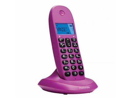 Telefon Motorola C1001 Fialová (Barva Fialová)