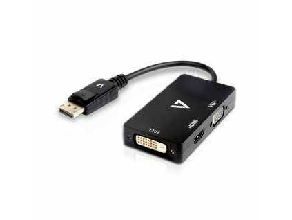 2963978 mini adapter displayport na vga dvi hdmi v7 v7dp vgadvihdmi 1e cierna