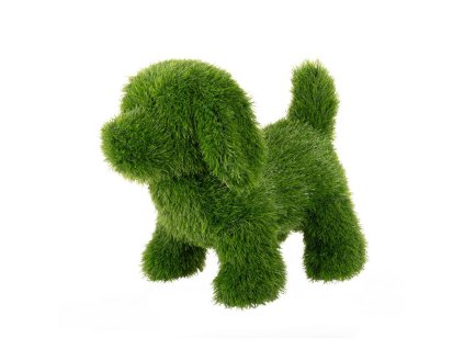 2964422 zahradna dekoracia pes umely travnik polypropylen 23 x 35 x 33 cm