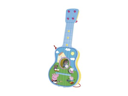 2965097 hudobna hracka reig detska gitara peppa pig modra