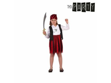 Kostým pro děti pirát Červená (Velikost 5-6 let)