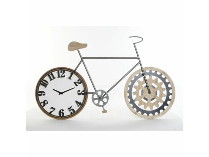 2965538 nastenne hodiny dkd home decor bicykel cierna kov drevo mdf 108 x 6 4 x 63 5 cm