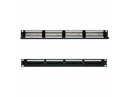 2965685 patch panel 24 portov utp kategoria 6 nanocable 10 21 3124 19 rj45 cierna