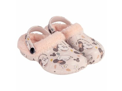 Dětské domácí pantofle Minnie Mouse Teplé Růžová (Velikost nohy 26-27)