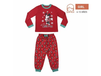 Dětské dívčí pyžamo Mickey Mouse Červená (Velikost 4 roky)