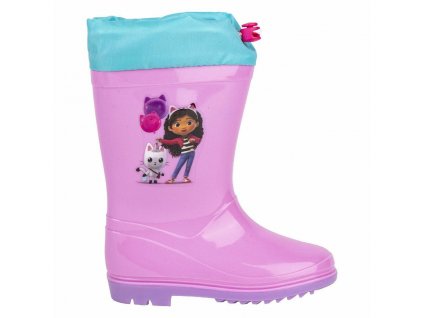 Dětské holínky Gabby's Dollhouse Polyester PVC Růžová (Velikost nohy 24)