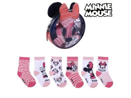 Dětské ponožky Minnie Mouse (5 párů) Vícebarevná (Velikost nohy 15-16)