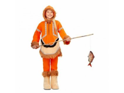Dětský kostým Eskymák My Other Me Oranžová (Velikost 5-6 let)