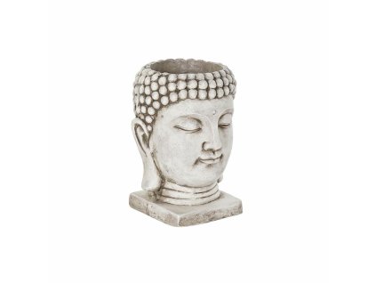 2972706 kvetinac dkd home decor buddha magnezium svetlo seda 26 x 25 x 36 cm