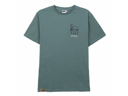 Pánské triko s krátkým rukávem Boba Fett Zelená (Velikost S)