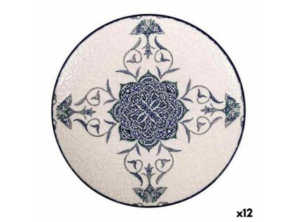 2973273 sada dezertnych tanierov la mediterranea rosetta porcelan modra biela 20 x 2 cm 12 ks