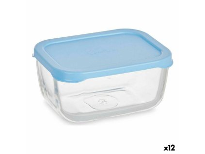 2973150 sada doz na potraviny snow box sklo polyetylen transparentna modra 12 5 x 6 x 9 5 cm 420 ml 12 ks