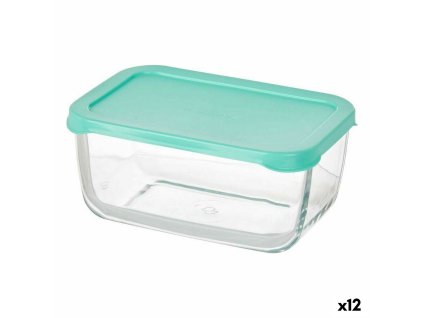 2973153 sada doz na potraviny snow box sklo polyetylen transparentna zelena 16 3 x 7 4 x 11 4 cm 790 ml 12 ks