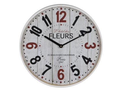 2978853 nastenne hodiny l hotel des fleurs drevo sklo biela 40 x 40 x 4 5 cm