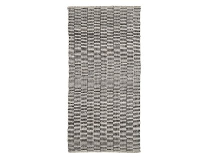 2980101 koberec synteticke tkaniny cierna kremova 80 x 150 cm