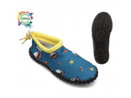 Dětská obuv do vody Žralok Modrá (Velikost nohy 29)