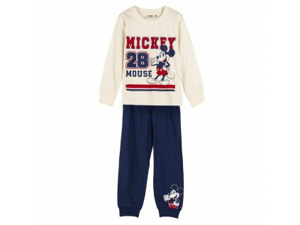 Dětské pyžamo unisex Mickey Mouse Bavlna Béžová Vícebarevná (Velikost 3 roky)