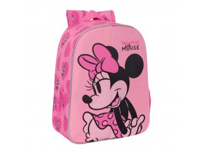 2983398 detsky batoh minnie mouse loving vymenitelna predna potlac ruzova 26 x 34 x 11 cm