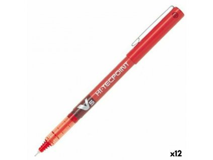 2983335 gulockove pero na tekuty atrament pilot v 5 hi tecpoint cervena 0 5 mm pack 12 ks