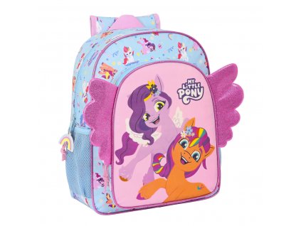 2984407 detsky batoh my little pony wild free modra ruzova 32 x 38 x 12 cm