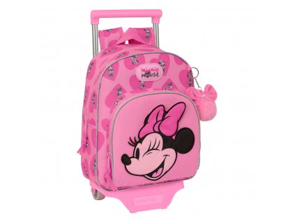 2984713 detsky batoh na kolieskach minnie mouse loving ruzova 28 x 34 x 10 cm