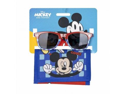 2984701 detsky set slnecnych okuliarov a penazenky mickey mouse modra