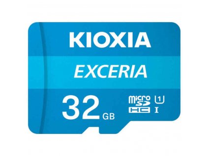 Paměťová karta Micro SD s adaptérem Kioxia Exceria UHS-I Třída 10 Modrá (Kapacita 32 GB)