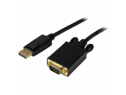 2985676 5 video kabel prepajaci displayport na vga startech dp2vgamm6b cierna 1 8 m