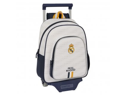 2987242 detsky batoh na kolieskach real madrid c f biela 28 x 34 x 10 cm