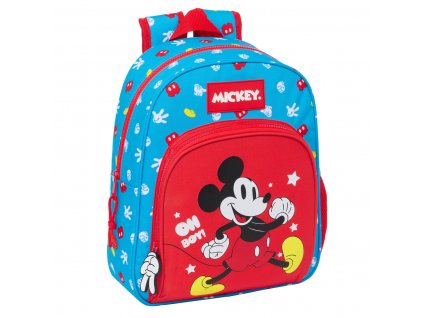 2987284 skolsky batoh mickey mouse clubhouse fantastic modra cervena 28 x 34 x 10 cm