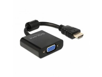 2988499 adapter hdmi na vga delock 65512 cierna