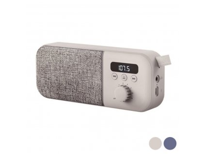 Přenosné digitální rádio Energy Sistem Fabric Box FM 1200 mAh 3W (Barva Modrá)