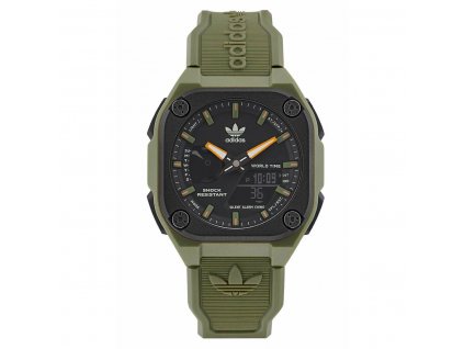 2990725 panske hodinky adidas aost22547 zelena cierna 45 mm