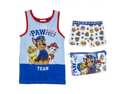Dětské pyžamo v přepravní taštičce The Paw Patrol 100% bavlna Modrá (Velikost 3 roky)