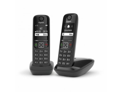 2991175 bezdrotovy telefon gigaset as690 duo cierna