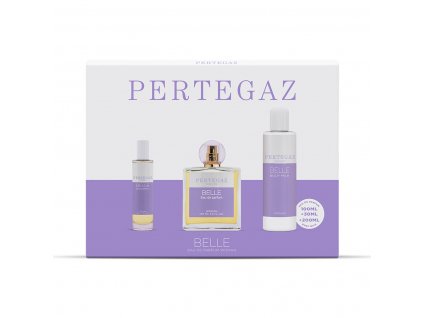 2991199 pertegaz belle pre zeny edp 100 ml edp 30 ml telove mlieko 200 ml darcekova sada 3 ks