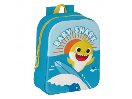 2993557 detsky batoh baby shark modra 3d 22 x 27 x 10 cm