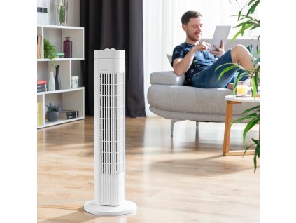 2993902 vezovy ventilator s funkciou oscilacie fankol innovagoods biela 50 w