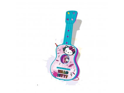 2994700 hudobna hracka detska gitara hello kitty modra ruzova
