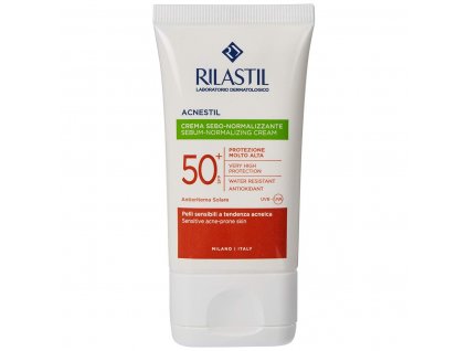 2994892 krem na opalovanie na tvar pre plet so sklonom k akne rilastil sun system acnestil spf 50 40 ml