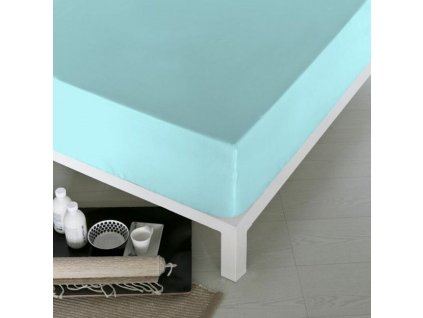 Prostěradlo Naturals Modrá (Rozměry Wide single bed (100 x 200 cm))
